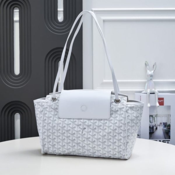 GOYARD ROUETTE SOUPLE BAG WHITE 31CM ROUETTPMLTY50CL50P