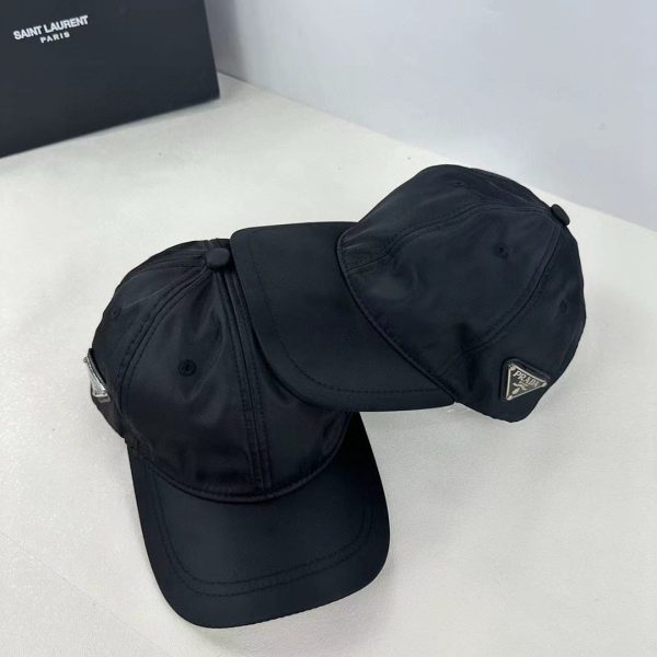 PRADA RE NYLON BASEBALL CAP BLACK 2HC274 2DMI F0002