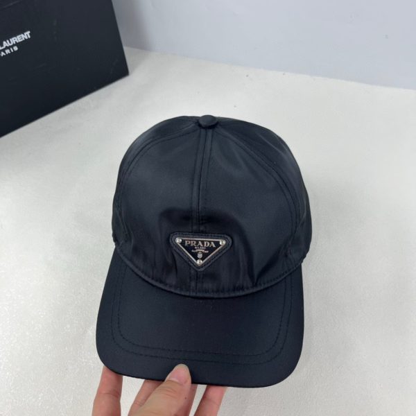 PRADA RE NYLON BASEBALL CAP BLACK 2HC274 2DMI F0002