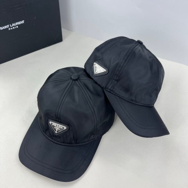 PRADA RE NYLON BASEBALL CAP BLACK 2HC274 2DMI F0002