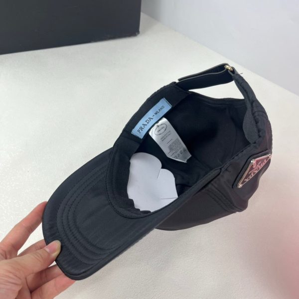 PRADA RE NYLON BASEBALL CAP BLACK 2HC274 2DMI F0002