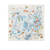 HERMES SUR MON NUAGE SCARF WHITE 90CM