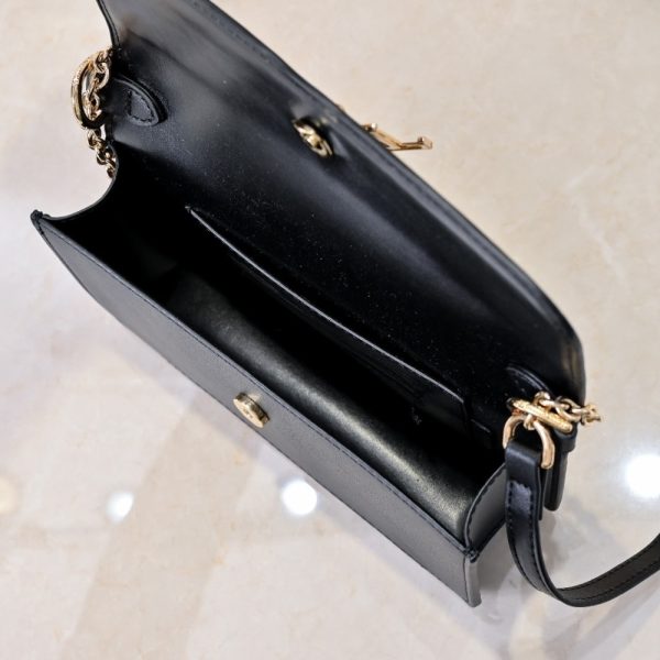 LOUIS VUITTON WALLET ON CHAIN LV BLOOM BLACK 20CM M14564
