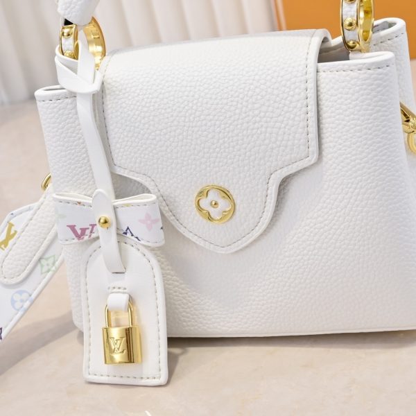 LOUIS VUITTON X TAKASHI MURAKAMI CAPUCINES BB WHITE 21CM M13253
