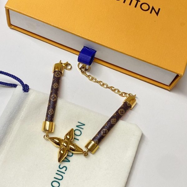 LOUIS VUITTON LOUISETTE BRACELET MONOGRAM BROWN M8665Z