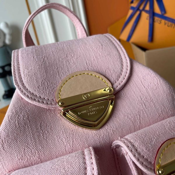 LOUIS VUITTON VENICE BACKPACK DENIM PINK 24CM M13031