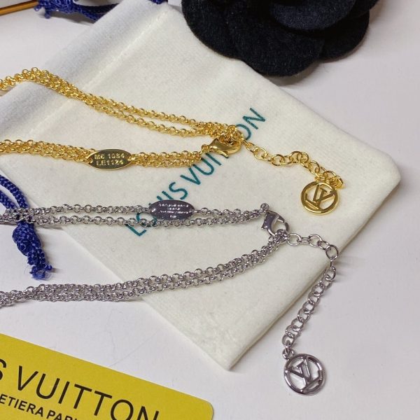 LOUIS VUITTON LADY LV NECKLACE PALLADIM M02515