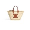 TEEN CELINE CLASSIC PANIER in Palm leaves and Calfskin