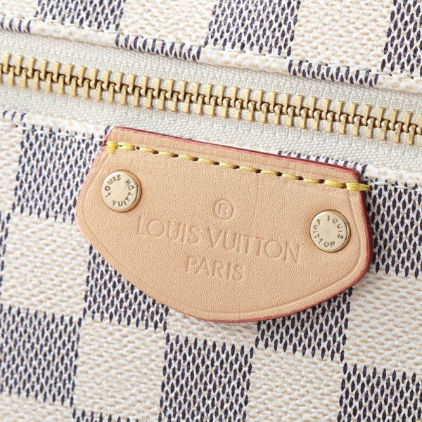 LOUIS VUITTON LENA PM BAG DAMIER AZUR WHITE 35CM