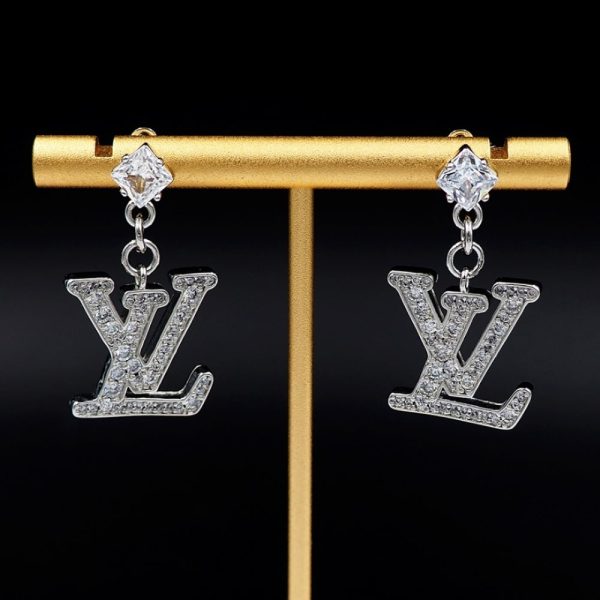 LOUIS VUITTON LADY LV OHRRINGE PALLADIUM M02513
