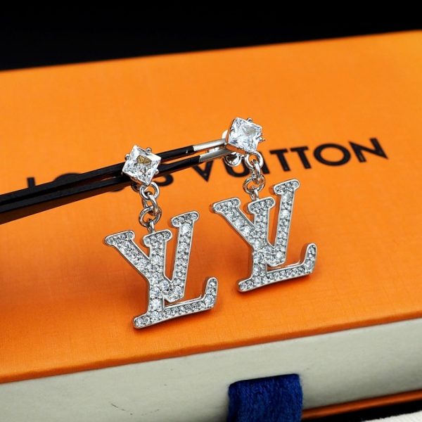 LOUIS VUITTON LADY LV OHRRINGE PALLADIUM M02513