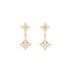 LOUIS VUITTON COLOR BLOSSOM M STAR MULTI MOTIF EARRINGS GOLD Q06489