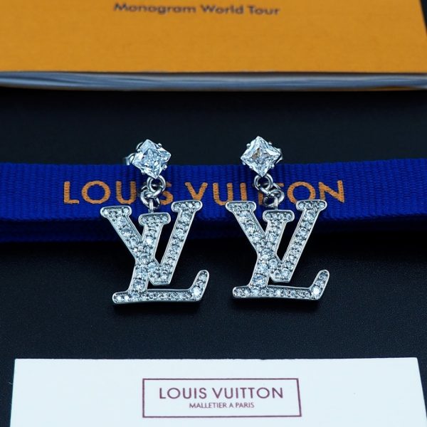LOUIS VUITTON LADY LV OHRRINGE PALLADIUM M02513