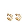 LOUIS VUITTON LE DAMIER DE EARINGS YELLOW GOLD Q16521