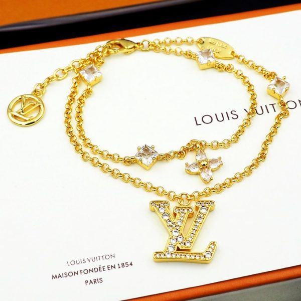 LOUIS VUITTON LADY LV BRACELET GOLD M1582A