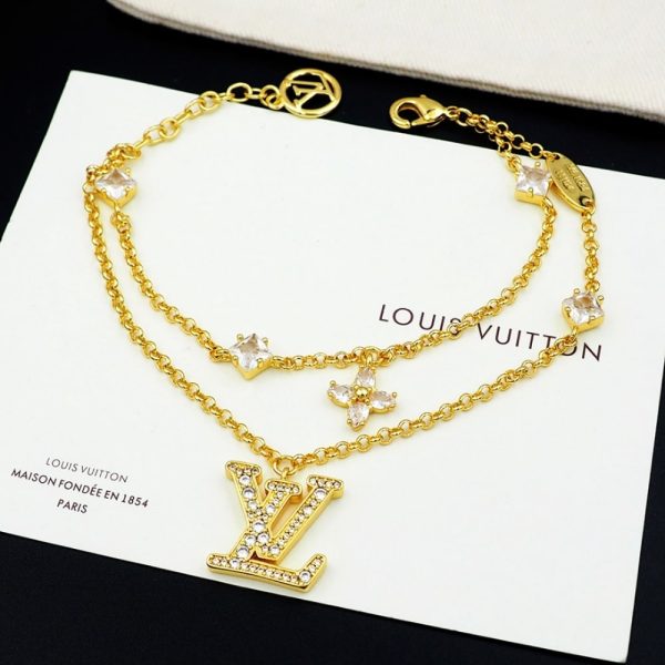 LOUIS VUITTON LADY LV BRACELET GOLD M1582A