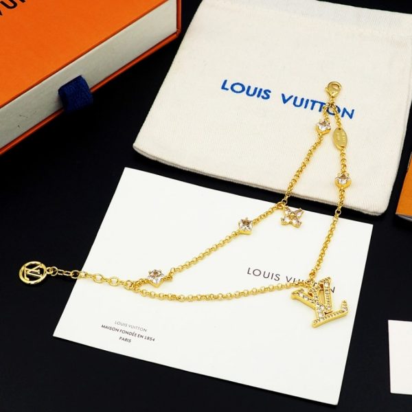 LOUIS VUITTON LADY LV BRACELET GOLD M1582A