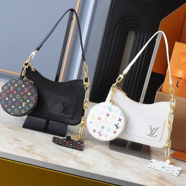 SUMMER SET: LOUIS VUITTON X MURAKAMI MARELLINI BAG BLACK & MONOGRAM MULTICOLOR BLACK