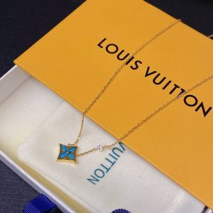 LOUIS VUITTON COLOR BLOSSOM BB STAR PENDANT NECKLACE YELLOW GOLD Q03276