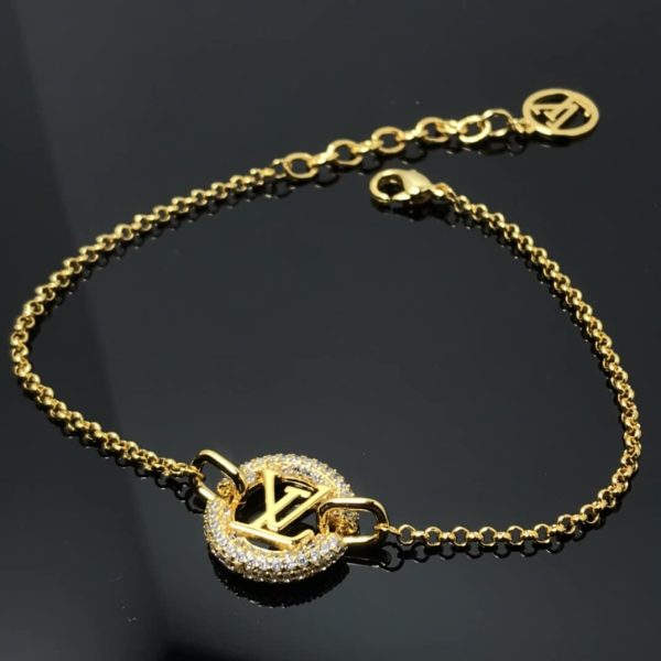 LOUIS VUITTON LOUISE BY NIGHT BRACELET GOLD M00758