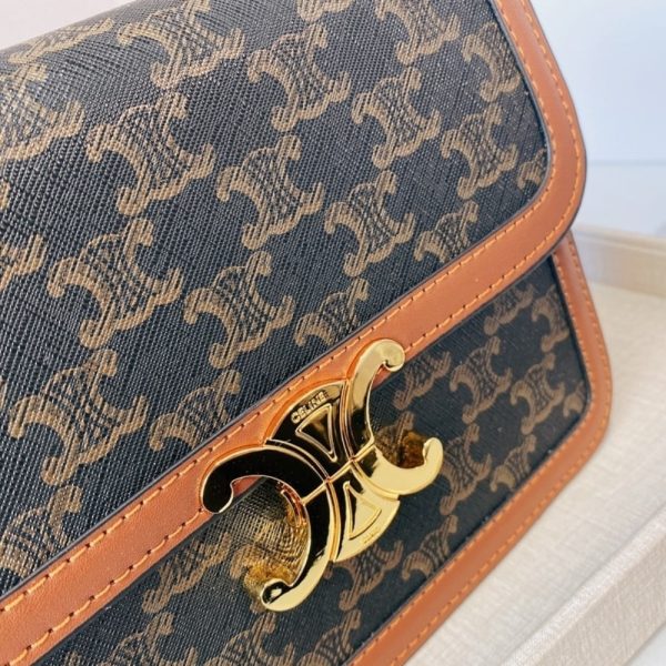 SUMMER SET: CELINE CLASSIQUE TRIOMPHE BAG IN TAN & SMALL TRIOMPHE CANVAS TAN WALLET
