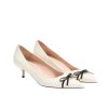 VALENTINO BEPOINTY PUMP IN PATENT LEATHER WHITE 6W2S0LQ0DAL A81