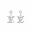 LOUIS VUITTON LADY LV OHRRINGE PALLADIUM M02513