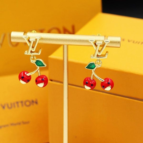 LOUIS VUITTON X MURAKAMI CERISE EARRINGS M02808