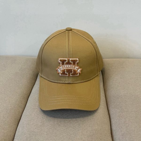 HERMES DAVIS H SELLIER CAP BROWN H232032N D156