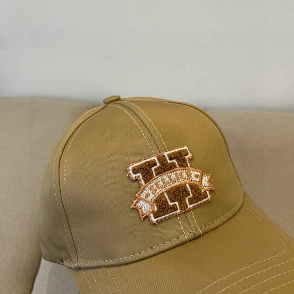 HERMES DAVIS H SELLIER CAP BROWN H232032N D156