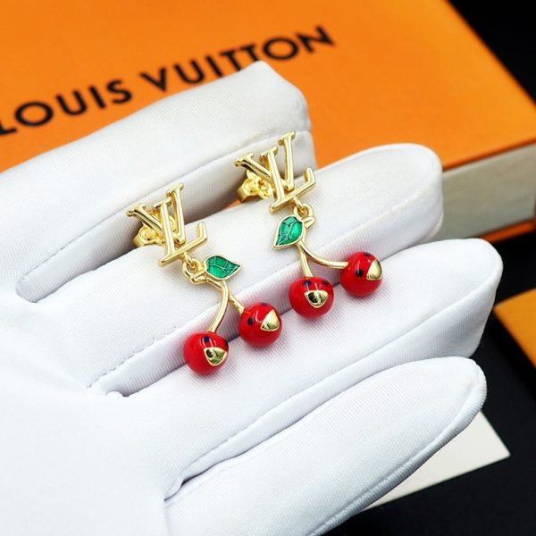 LOUIS VUITTON X MURAKAMI CERISE EARRINGS M02808