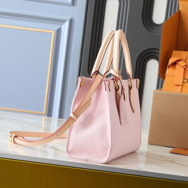 LOUIS VUITTON ONTHEGO PM DENIM PINK 25CM