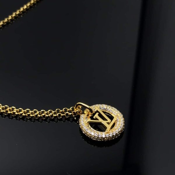 LOUIS VUITTON LOUISE BY NIGHT NECKLACE GOLD M00759