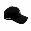 HERMES BASEBALL CAP BLACK H LOGO