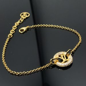 LOUIS VUITTON LOUISE BY NIGHT BRACELET GOLD M00758