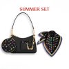 SUMMER SET: LOUIS VUITTON X MURAKAMI MARELLINI BAG BLACK & MONOGRAM MULTICOLOR BLACK