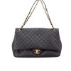 CHANEL XXL AIRLINE CLASSIC TRAVEL FLAP BAG CAVIAR LEATHER BLACK GOLD HARDWARE 46CM