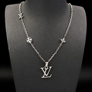 LOUIS VUITTON DIMENSION NECKLACE PENDANT SILVER M02747