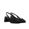 LOUIS VUITTON SHAKE SLINGBACK PUMP BLACK 1AD3XY