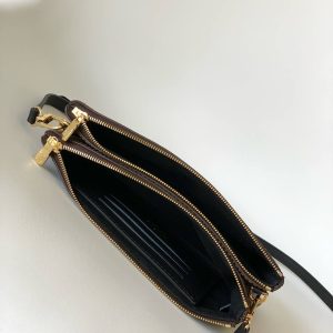 LV Unisex Double Zip Pochette Monogram