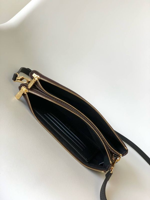 LV Unisex Double Zip Pochette Monogram