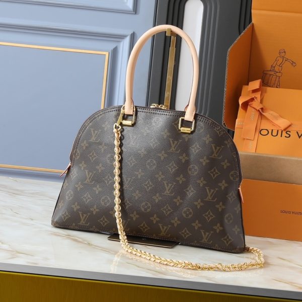 LOUIS VUITTON MOON ALMA BAG MONOGRAM BROWN 38CM