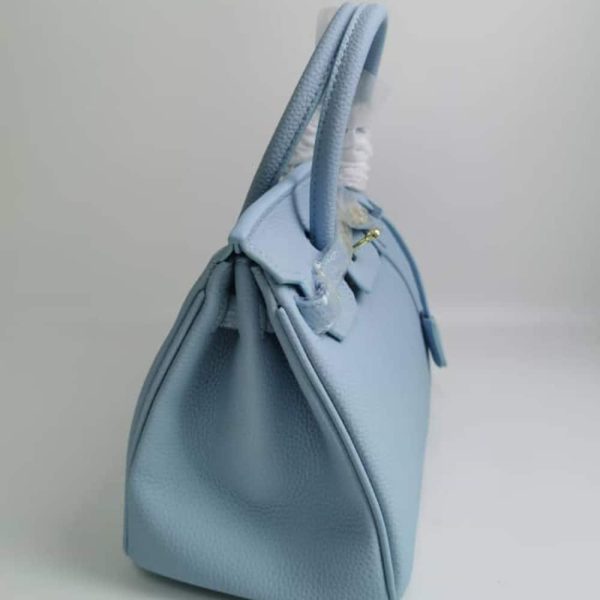 HERMES BIRKIN 35 TOGO LEATHER GOLD HARDWARE BLUE 35CM