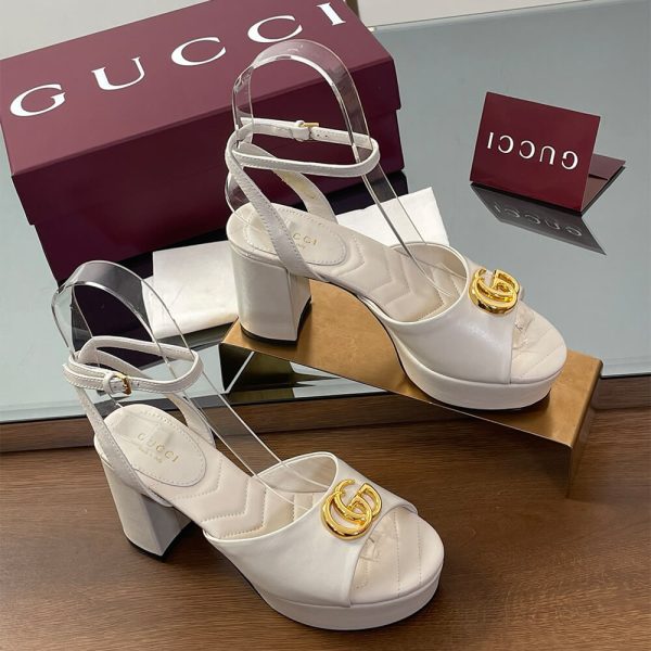 GUCCI Women’s platform sandal with Double G