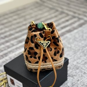 PRADA LEOPARD PRINT MINI POUCH 15CM