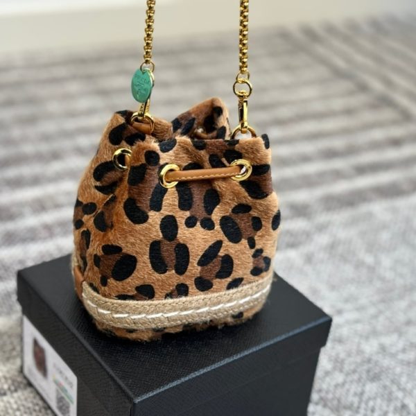 PRADA LEOPARD PRINT MINI POUCH 15CM