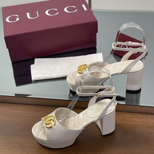 GUCCI Women’s platform sandal with Double G