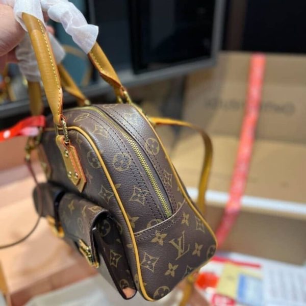 LOUIS VUITTON MANHATTAN PM BAG MONOGRAM CANVAS BROWN 29CM
