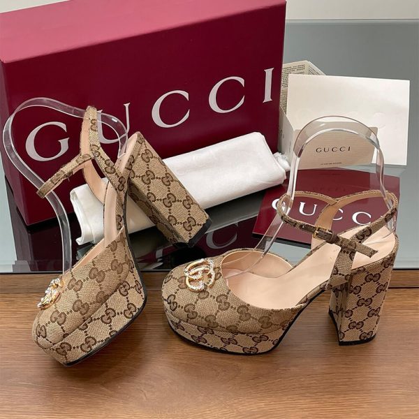 GUCCI Women’s platform pump with Double G