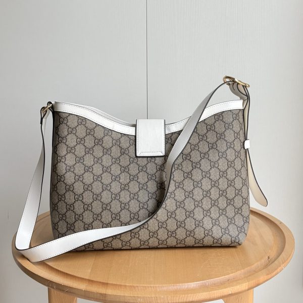 GUCCI PADLOCK GG MEDIUM SHOULDER BAG WHITE 29CM